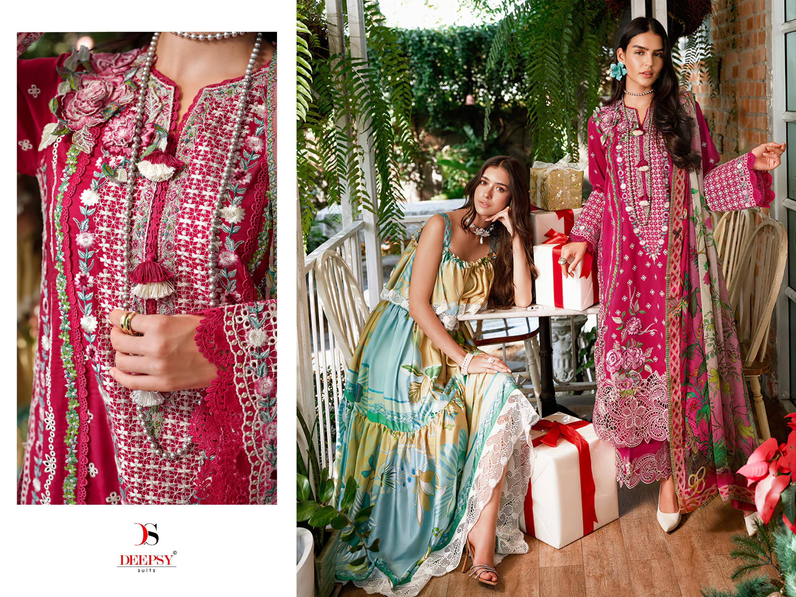 MUSHQ-4 DEEPSY SUITS 2031 To 2036 Series Pakistani Stylish Beautiful Colourful Printed & Embroidered Party Wear & Occasional Wear Pure Cotton Dresses At Wholesale Price